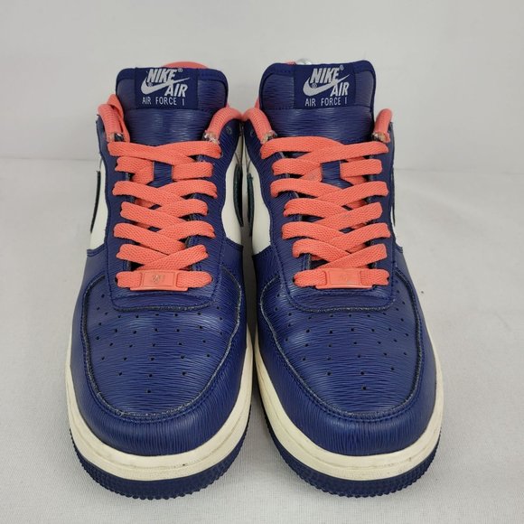 Nike by You Air Force 1 Low ID Men's Blue/Orange-Green CT7875-994 US Size 8 - Picture 3 of 8